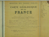 Jacquot and Michel-Lévy (1889). Carte Géologique de la France. Paris: Baudry et Cie. for Service Géologique de la France. First edition. Scale 1:1,000,000. Colour