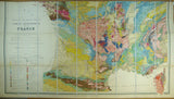 Carte Géologique de la France. (1889) Ministère des Travaux Publics, 1st edition. Paris: Baudry et Cie. 1:1,000.000 scale. Colour printed,