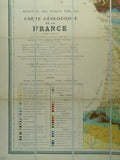 Jacquot, A-E., and Michel-Lévy, A. et al. (1889). Carte Géologique de la France. Paris: Baudry et Cie. for Service Géologique Scale 1:1,000,000. Colour heliogravure