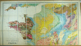 Jacquot, A-E., and Michel-Lévy, A. et al. (1889). Carte Géologique de la France. Paris: Baudry et Cie. for Service Géologique Scale 1:1,000,000. Colour heliogravure