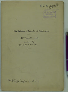 India. Kossmart, F. (1897). ‘The Cretaceous Deposits of Pondicherri [Chennai]’, translated by AH&amp;AH Foord, off print from The Records, Geological Survey of India,
