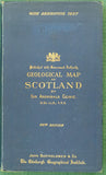 Geikie, Archibald (1910). Geological Map of Scotland. Edinburgh: John Bartholomew. ‘New’ edition. Scale 1:633,600 (1 inch = 10 miles) colour printed lithograph, with Explanatory Notes.