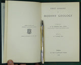 Green, A.H. (1884). First Lessons in Modern Geology. Oxford: Clarendon Press, 1st edition,&nbsp; viii + 212 pp. Hardback presentation copy,