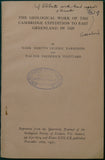 Parkinson, M.M.L. and Whittard, W.F. (1931). ‘The Geological Work of the Cambridge Expedition to East Greenland in 1929’ reprint from the QJGS