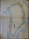 Greenland (c1970).Quaternary Map of Greenland. Copenhagen: Geological Survey of Greenland, 1:2,500,000 scale. 112 x 83cm. Linen-backed colour print