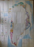 Greenland. Tectonic / Geological Map of Greenland (1970). Geological Survey of Greenland. Folded colour printed map, 1:2,500,000