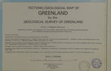 Greenland (c1970).Tectonic/Geological Map of Greenland. Copenhagen: Geological Survey of Greenland, 1:2,500,000 scale. 114 x 85 cm.