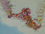 Greenland (c1970).Tectonic/Geological Map of Greenland. Copenhagen: Geological Survey of Greenland, 1:2,500,000 scale. 114 x 85 cm.