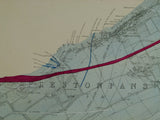 Haddingtonshire, 8 (1862)1:10,560 scale OS basemap 1854. Covers Preston Pans together with Haddingtonshire 9 (1862) covering Tranent