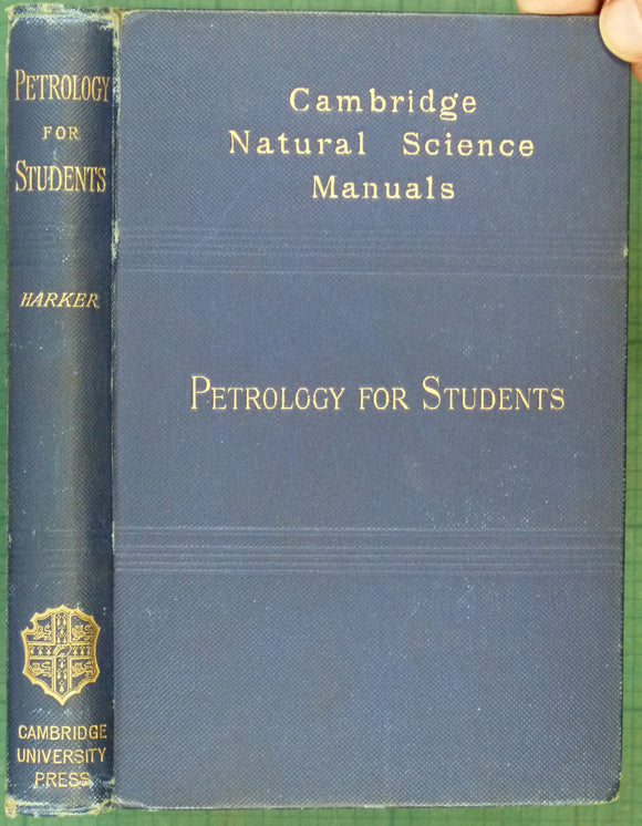 Harker, Alfred (1895). Petrology for Students: an Introduction to the Study of Rocks under the Microscope.  Cambridge: