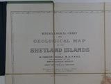 Heddle, H. Forster (1879). Mineralogical Chart and Geological Map of the Shetland Islands. Truro: Lake &amp; Lake