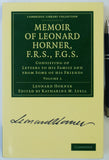 Lyell, Katherine (ed) (2001). Memoir of Leonard Horner, F.R.S., F.G.S.; Consisting of Letters to his Family and from Some of his Friends, Vol.1.