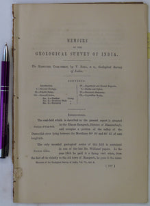India. Ball, V. (1869). ‘The Ramgurh Coal-Field’, extract of <em data-mce-fragment="1">The</em> <em data-mce-fragment="1">Memoirs of the Geological Survey of India</em>,