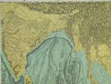 Indian Ocean (1964). Heezen, Bruce C. and Tharp, Marie. Physiographic Diagram of the South Atlantic Ocean,New York: Geological Society of America. Together with printed notes