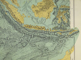 Indian Ocean (1964). Heezen, Bruce C. and Tharp, Marie. Physiographic Diagram of the South Atlantic Ocean,New York: Geological Society of America. Together with printed notes