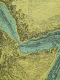 Indian Ocean (1964). Heezen, Bruce C. and Tharp, Marie. Physiographic Diagram of the South Atlantic Ocean,New York: Geological Society of America. Together with printed notes