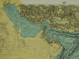 Indian Ocean (1964). Heezen, Bruce C. and Tharp, Marie. Physiographic Diagram of the South Atlantic Ocean,New York: Geological Society of America. Together with printed notes