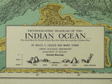 Indian Ocean (1964). Heezen, Bruce C. and Tharp, Marie. Physiographic Diagram of the South Atlantic Ocean,New York: Geological Society of America. Together with printed notes