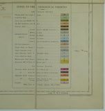 Hull, Edward. (1885).&nbsp; Geological Map of Ireland. London: Edward Stanford. Colour lithograph, scale 1:450,000 approx. Dissected and mounted on linen