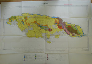 Jamaica. Geology – 1958 Provisional Edition (1959).&nbsp; Directorate of Overseas Surveys, series 1099. Colour printed map at 1:250,000