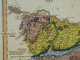 Kent. William Smith's Geological Map of Kent, 1819. REPRODUCTION.