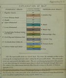 Prestwich, Joseph (1869). Geological Map of the Thames Basin. [London: Royal Commission on Water Supply] Appendix Y (1). Hand coloured lithograph,