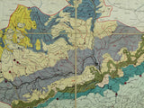 Prestwich, Joseph (1869). Geological Map of the Thames Basin. [London: Royal Commission on Water Supply] Appendix Y (1). Hand coloured lithograph,