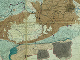 Prestwich, Joseph (1869). Geological Map of the Thames Basin. [London: Royal Commission on Water Supply] Appendix Y (1). Hand coloured lithograph,
