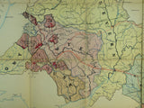 Binnie, A.R. (1894). Plan to Accompany Report on the Available Sources of Water Supply for London. London County Council. Hand coloured lithograph,