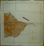 Madeira, Ilha da (1974) of Carta Geological de Portugal .Sheets A (west) and B (east). Set of two colour printed, folded maps