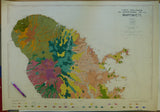 Martinique (1958). Carte Géologique du Dépt. de la Martinique.  1:50,000 scale, 2 colour lithographed sheets – North and South