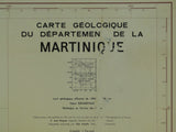 Martinique (1958). Carte Géologique du Dépt. de la Martinique.  1:50,000 scale, 2 colour lithographed sheets – North and South