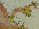 Martinique (1958). Carte Géologique du Dépt. de la Martinique.  1:50,000 scale, 2 colour lithographed sheets – North and South