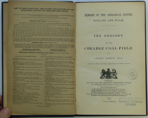 Barrow, George. (1903). Geology of the Cheadle Coal-Field. London: Geological Survey of Great England and Wales