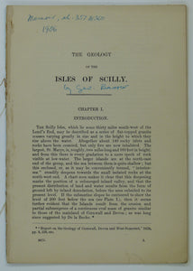 Sheet memoir 357 and 360 (1906). The Geology of the Isles of Scilly. Barrow, George. London: Geological Survey of England and Wales (now BGS), 34 pp. Text only