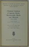 Guppy, EM and Sabine, PA. (1956). Chemical Analyses of Igneous Rocks, Metamorphic Rocks and Minerals, 1931-1954. London: Geological Survey