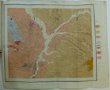 Hill, E. & Bonney, T.G.(1878-80). ‘Precarboniferous Rocks of Charnwood Forest’. Sammelband of 3 extracts of QJGS, 3 hand-coloured geological maps of Charnwood Forest (c.1830-1873). Hardback