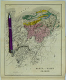 H&ASS. Morayshire (1837). Martin, John. [Geological Map] Elgin and Nairn Shires, in ‘On the Geology of Morayshire’ an extract from Transactions