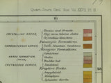 South Africa (1871). Griesbach, C.L. ‘Geological Map of the Colony of Natal’ in ‘On the Geology of Natal, in South Africa’, an extract from QJGS, v.27, pp 53-72. Fold out colour printed map