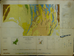 Pakistan. (1958). Reconnaissance Geology of Part of West Pakistan. Set of 3 maps north of Karachi: No. 6, Thano Bula Khan 35 K-O, Bela 35 J-N, and Khuzdar 35 I-M.