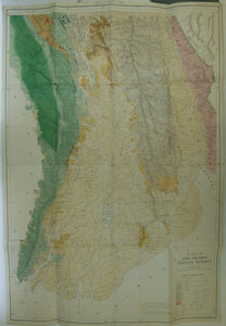 Myanmar. (1874). ‘Geological Map of Pegu Province, British Burmah’, extract of The Memoirs of the Geological Survey of India, vol. 10. Colour printed map