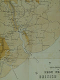 Myanmar. (1874). ‘Geological Map of Pegu Province, British Burmah’, extract of The Memoirs of the Geological Survey of India, vol. 10. Colour printed map