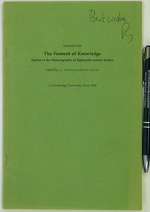 Porter, Roy (1980). ‘The Terraqueous Globe’ and offprint from The Ferment of Knowledge; Studies in the Historiography of Eighteenth-century Science