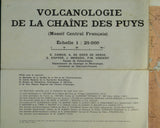 Volcanologie de la Chaine des Puys, Massif Central Francais,[Carte de]. (1975). Paris: Institute Gèographique National. Colour printed map at 1:25.000