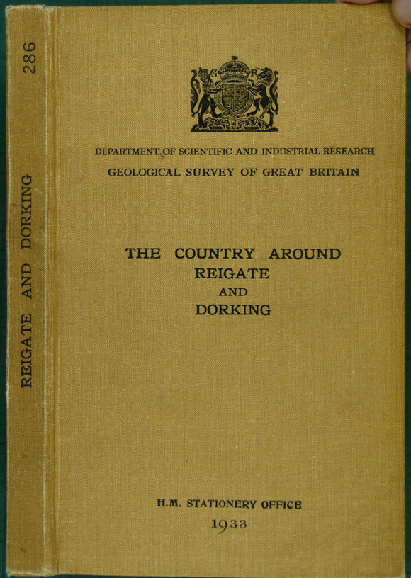 Sheet Memoir 286.The Geology of the Country around Reigate and Dorking. By Dines, H.G. et al. (1929).