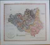 Smith, William. (1824). REPRO Geological Map of Durham. 1993 reproduction by British Geological Survey. 55 x 50 cm approx. 80% of original size