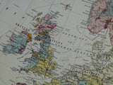 Murchison, R.I. and Nicol, J. (1856) REPRO Geological Map of Europe. Edinburgh: Blackwood, plate 4. Reproduction 60 x 76cm