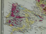 Murchison, R.I. and Nicol, J. (1856) REPRO Geological Map of Europe. Edinburgh: Blackwood, plate 4. Reproduction 60 x 76cm