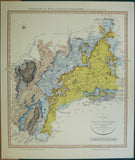 Smith, William (1819) REPRO Geological Map of Gloucestershire. 1974 reproduction by  the Natural History Museum. Full size 64 x 54.5cm