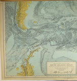 South Atlantic (1961). Heezen, Bruce C. and Tharp, Marie. Physiographic Diagram of the South Atlantic Ocean. Together with printed notes.